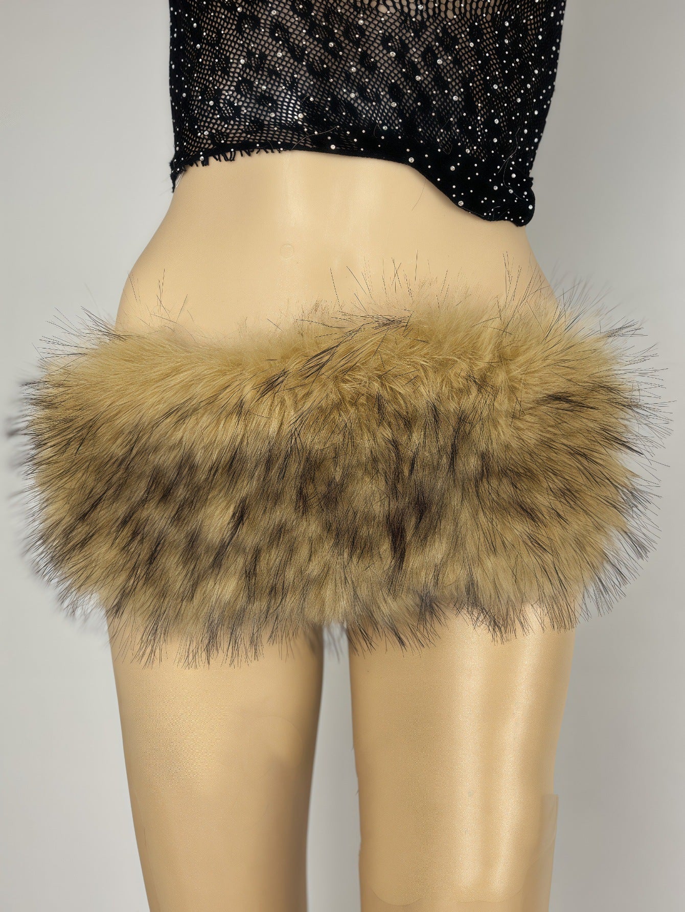 Fur Belt Retro Easy Matching Plush Waist Chain Waist Seal Waist Decorations Style 12 GlamzKart