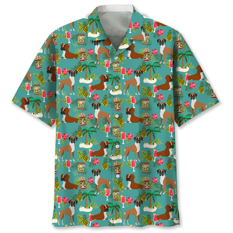 Trendy Cool Fashion Vintage Printed Shirt Men's Summer CSC04E2024243JN GlamzKart