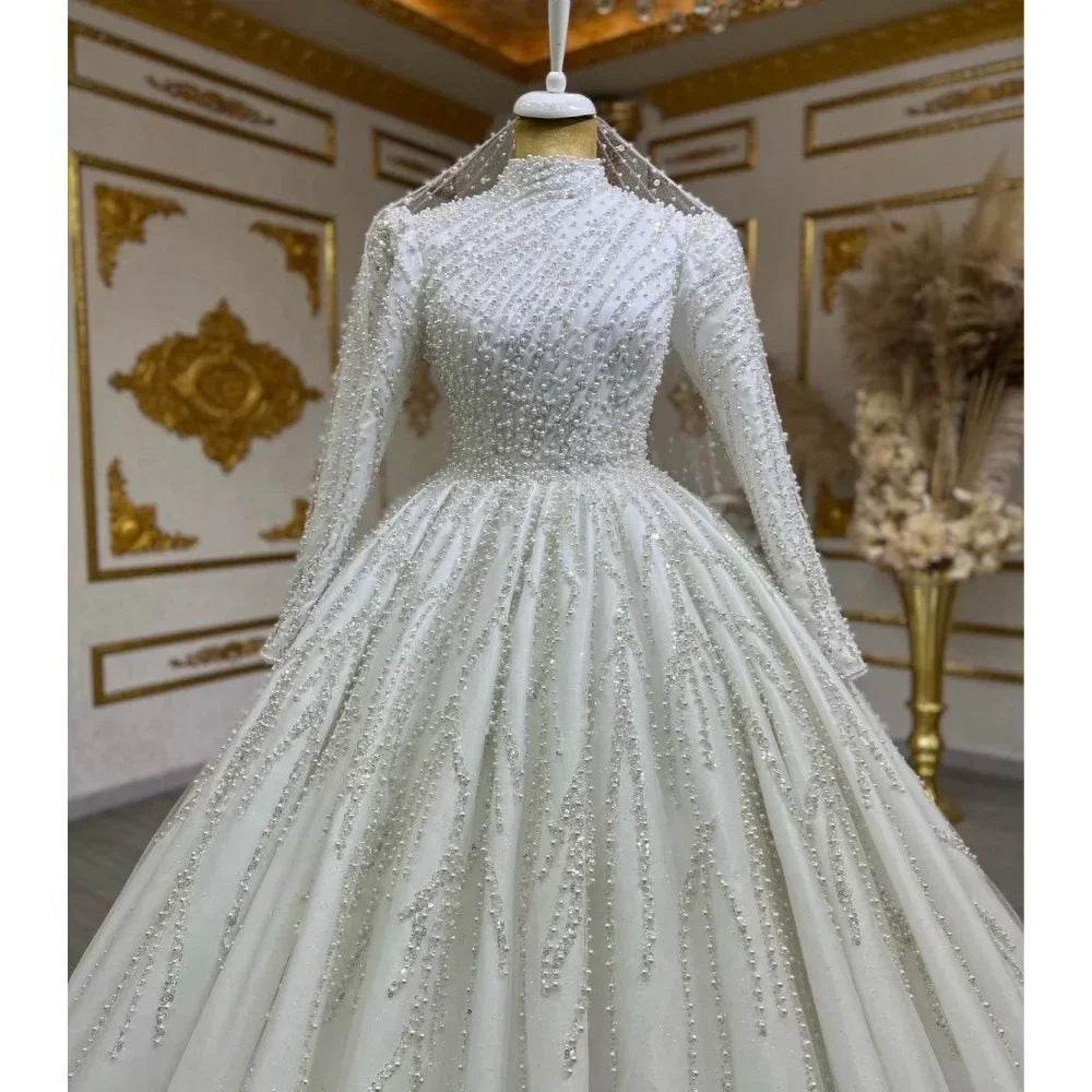 Bride Owner Wedding Dress Trailing Wedding Pettiskirt GlamzKart