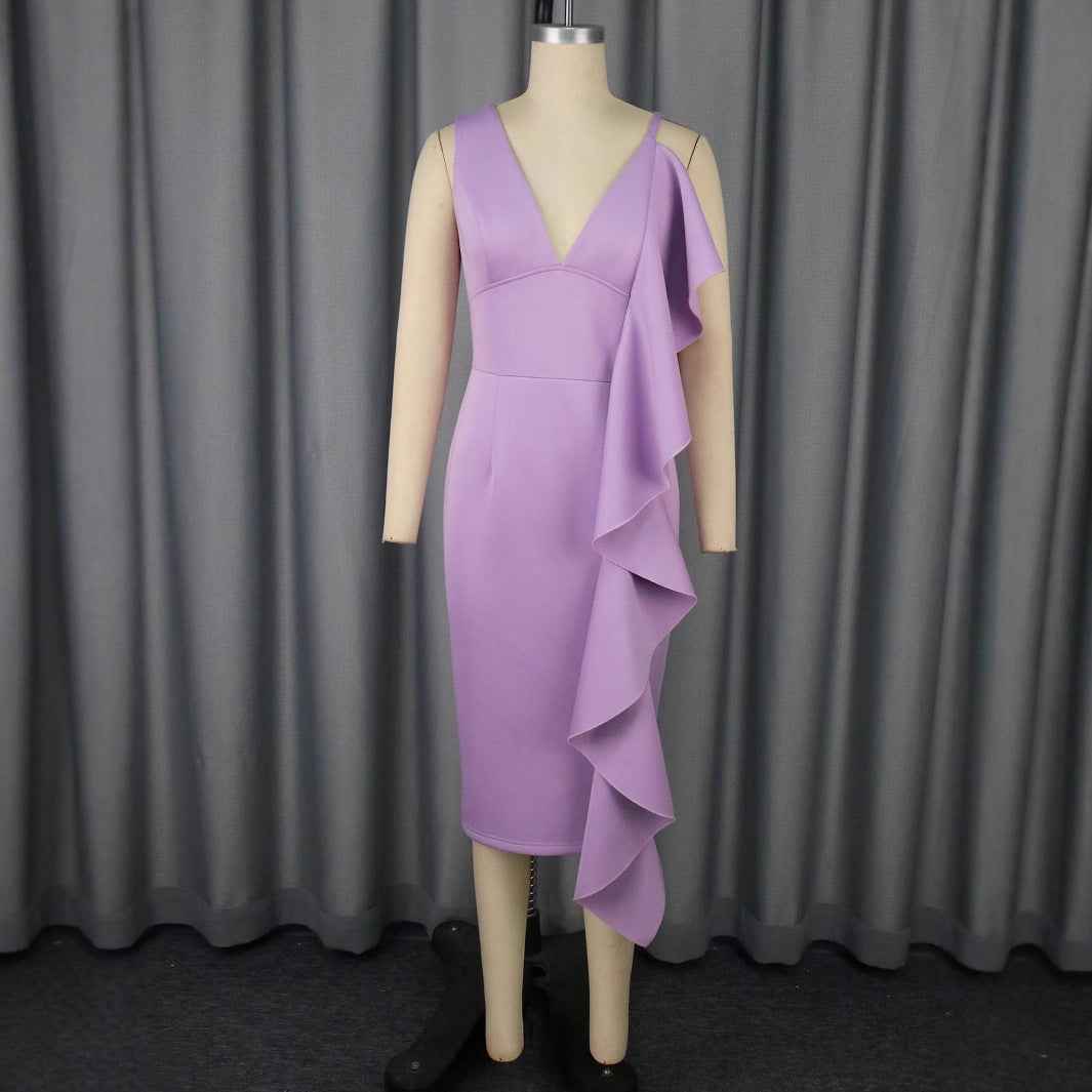 Women's Clothing Sexy V-neck Strap Dress