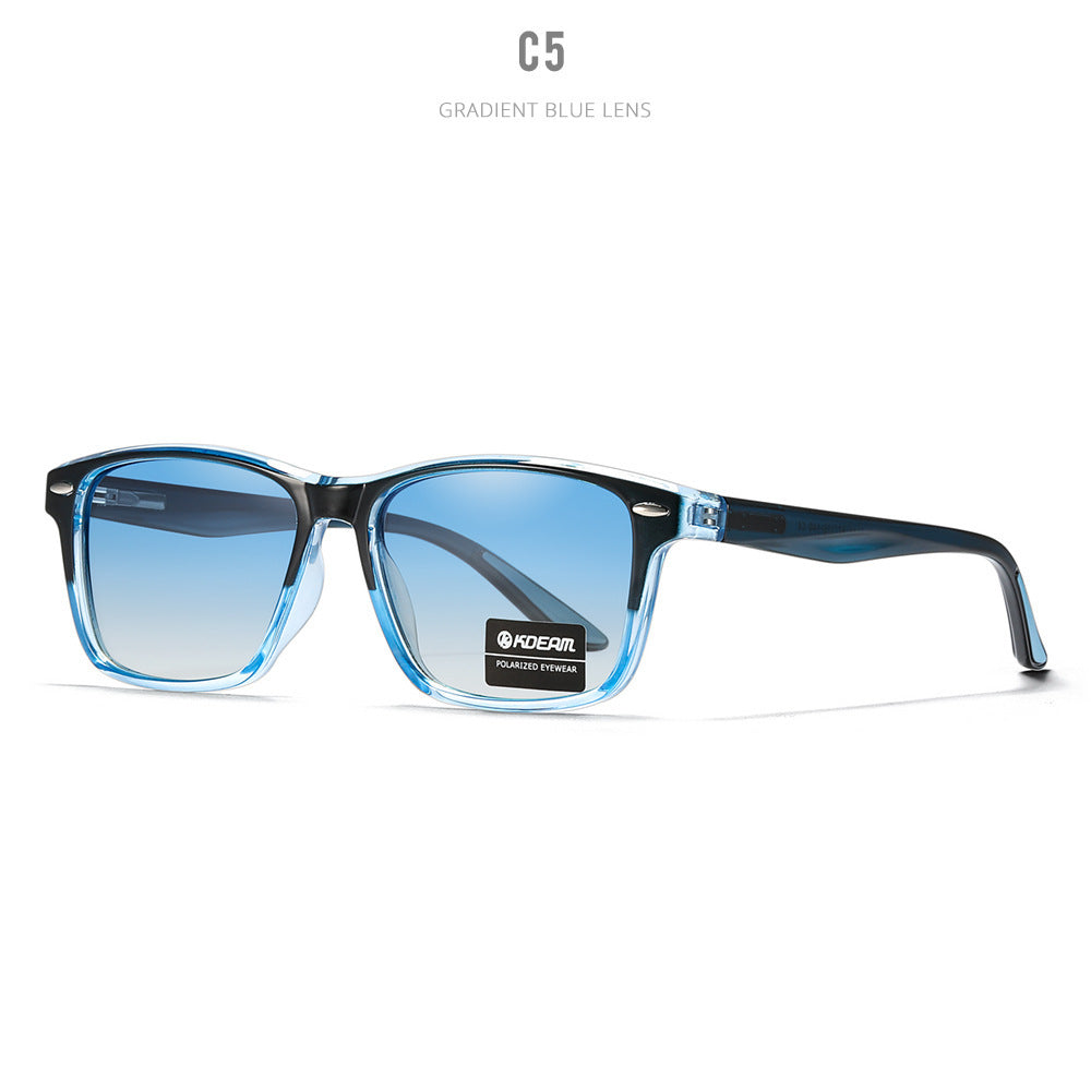 Logo-free Sunglasses Casual Square Polarized Glasses C5 GlamzKart