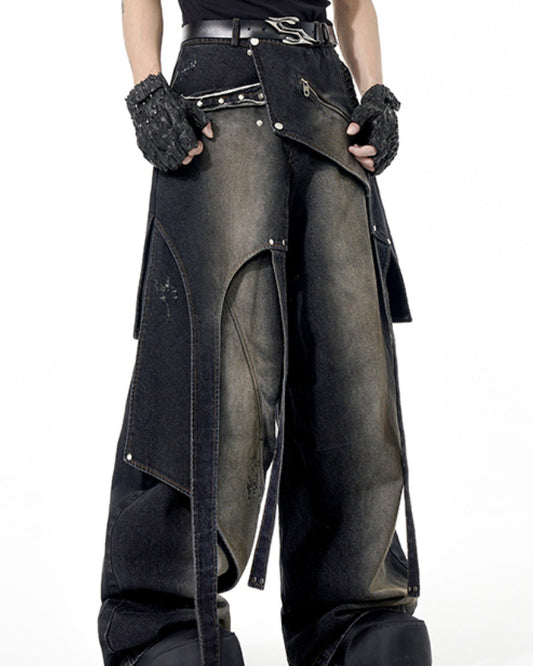 Original Niche Deconstruction Worn Jeans GlamzKart