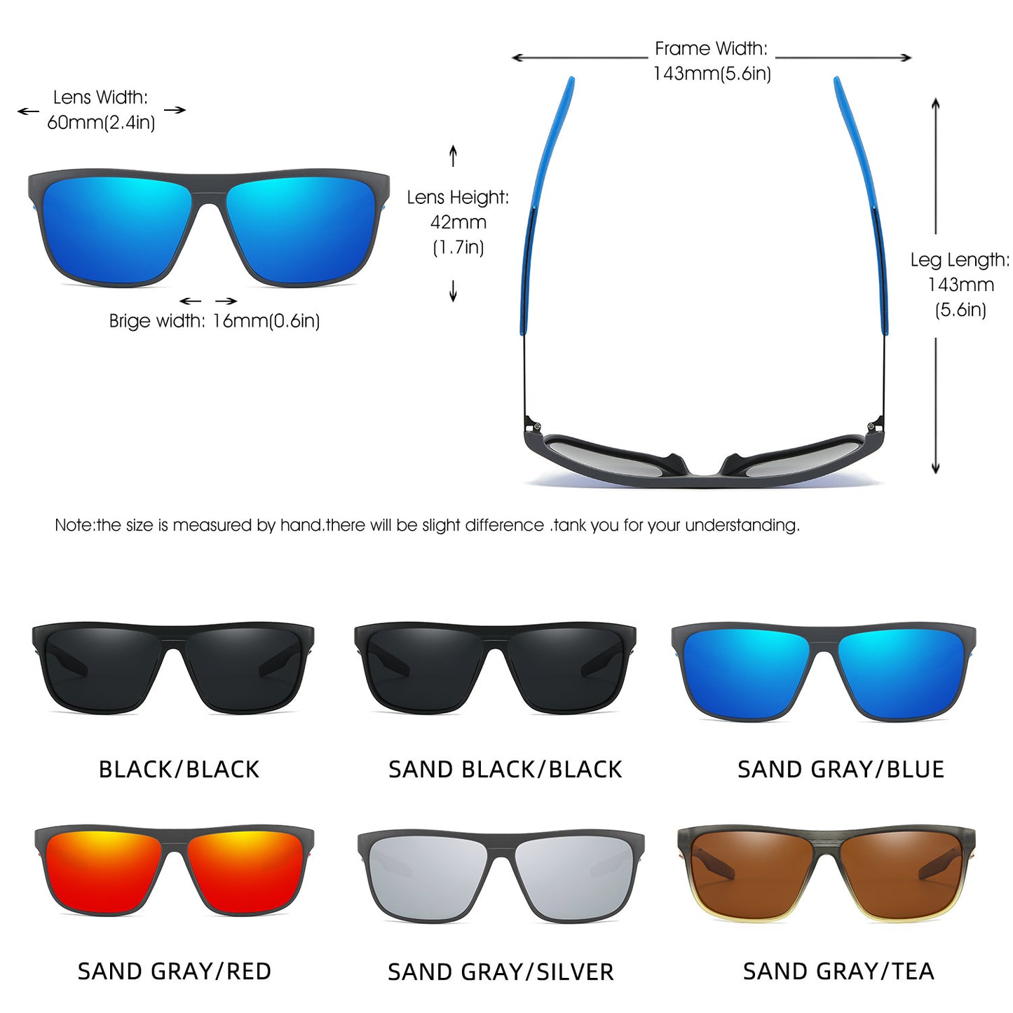Men's TR Metal Polarized Sunglasses GlamzKart