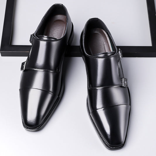 Leather Shoes Men's Business Shoes Oxford GlamzKart