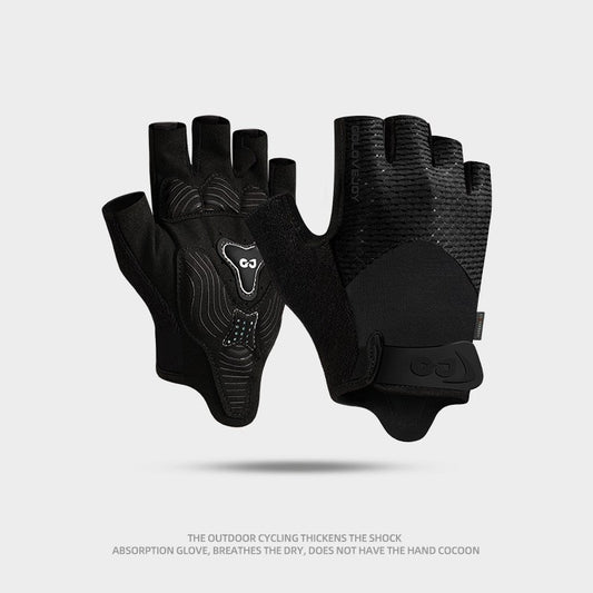 Cycling Gloves Half Finger Outdoor Mountain Bike Shock Absorption Non-slip Breathable XG78 Starry Night Black GlamzKart