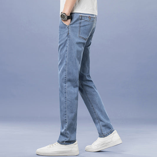 Loose Straight Men's Jeans Simple And Popular GlamzKart