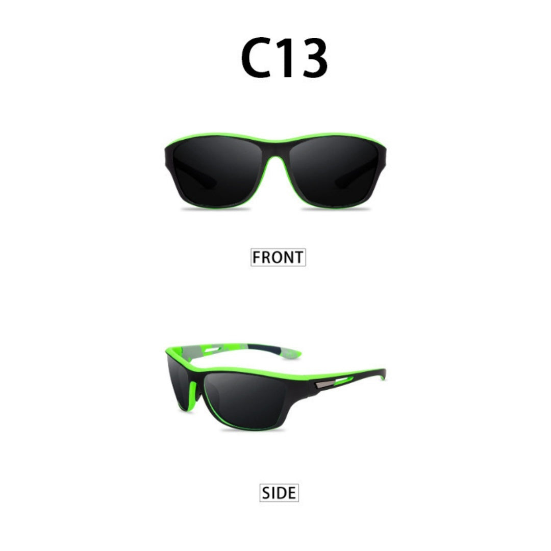 Sunglasses For Men Polarized Outdoor C13 Green Grey GlamzKart