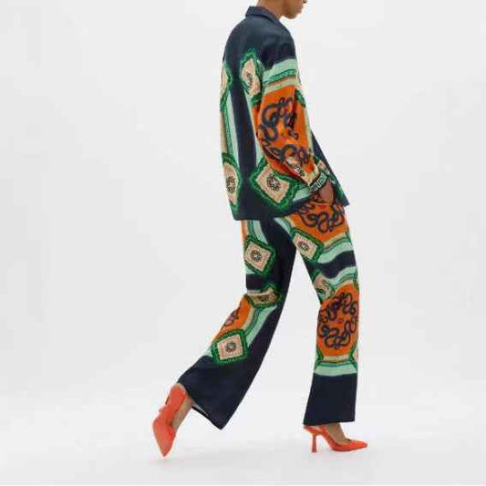 Women's Fashion Personalized Printed Casual Suit