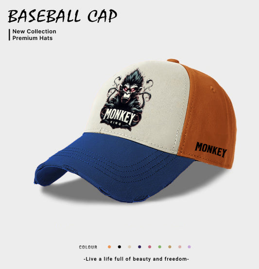 European And American Style Men's Casual Baseball Cap Blue GlamzKart