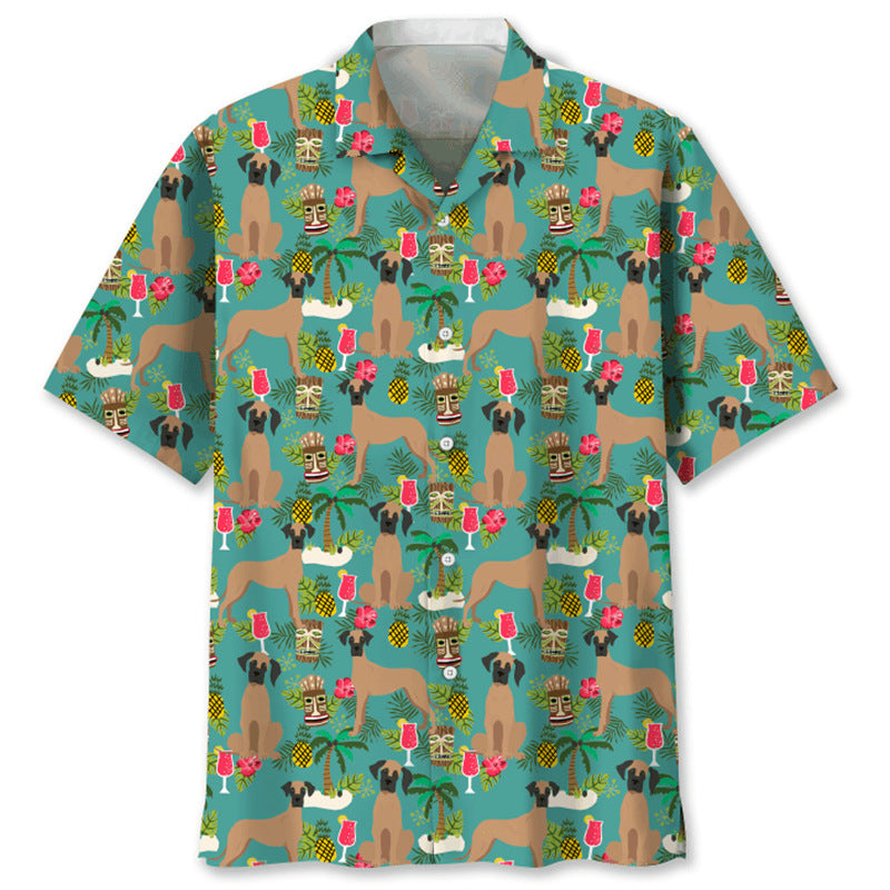 Trendy Cool Fashion Vintage Printed Shirt Men's Summer CSC04E2024243JS GlamzKart