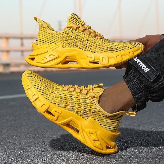 Plus Size Breathable Mesh Surface Popular Leisure Sports Running Blade Men's Shoes GlamzKart