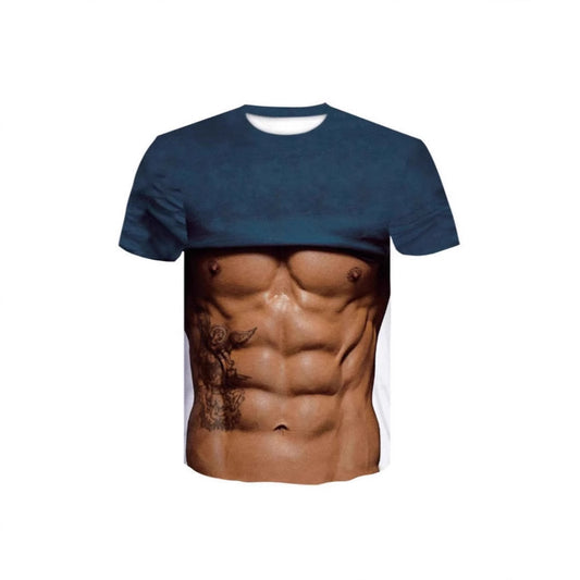 3d Digital Printing Short Sleeve Comfortable T-shirt For Men GlamzKart