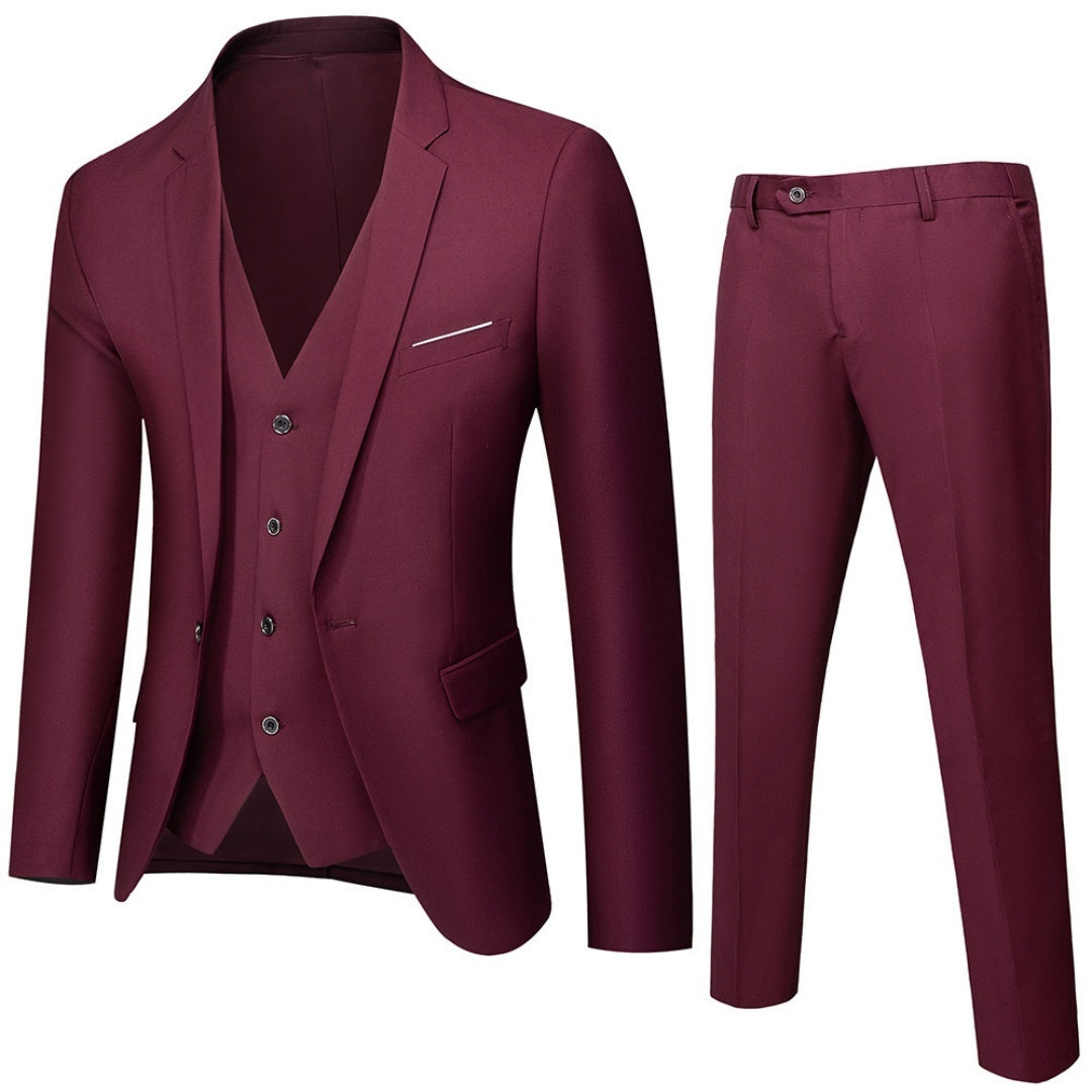 Men's Suit Set Two-piece Korean Style GlamzKart