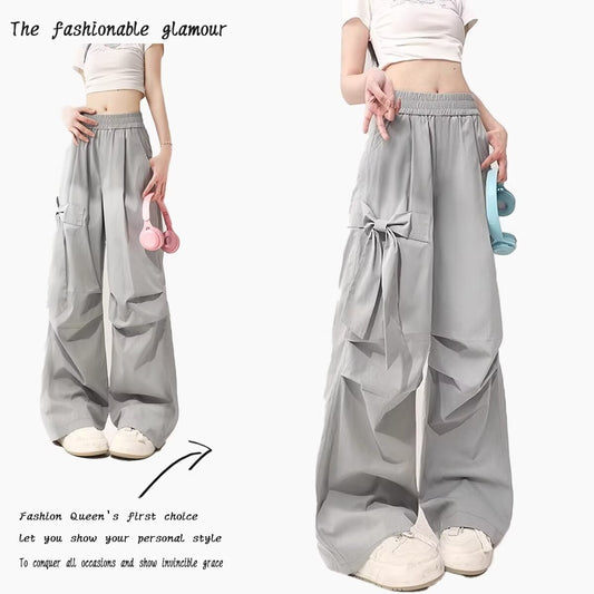 Loose Straight Casual Girl Design Sense Workwear Pants GlamzKart