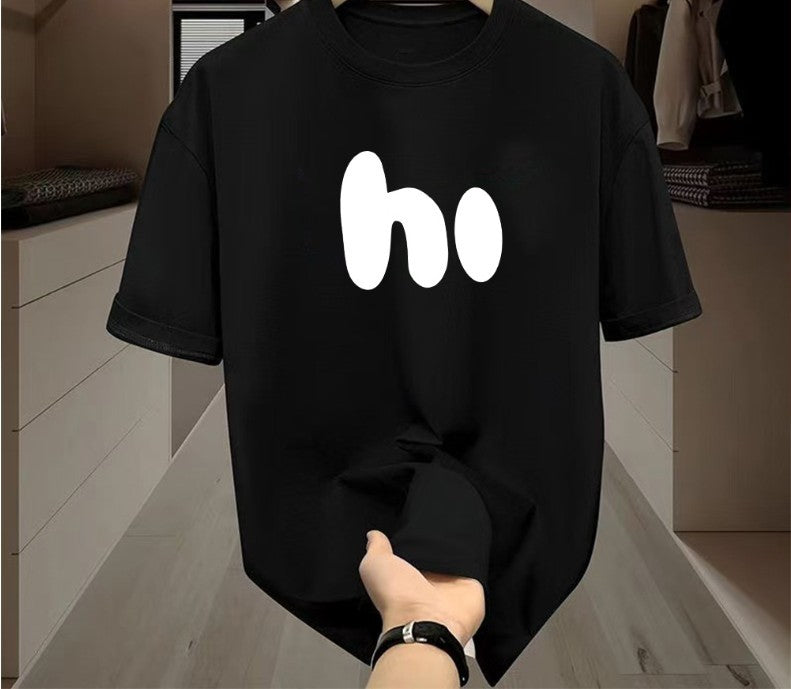 Letter Short Sleeve Sports Men T-shirt GlamzKart