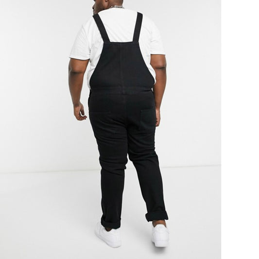 Personality Men's Denim Suspender Pants GlamzKart