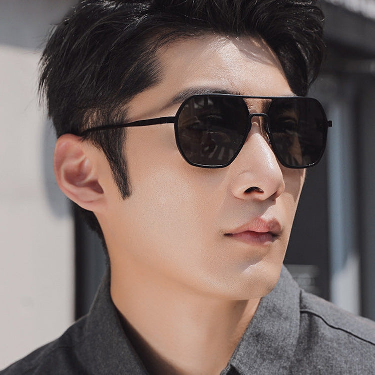 Men's Double Beam Sunglasses UV Protection GlamzKart