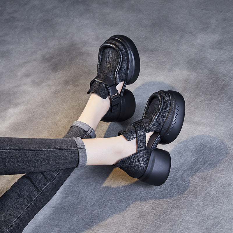 Summer Platform Retro Literary Lady Sandals GlamzKart