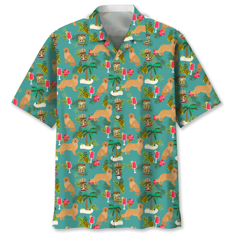 Trendy Cool Fashion Vintage Printed Shirt Men's Summer CSC04E2024243JZ GlamzKart