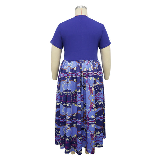 Fashionable Elegant Pleated Swing Ladies Dress GlamzKart