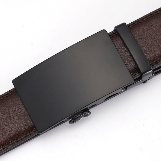 Men's All-match Automatic Buckle Cowhide Belt GlamzKart