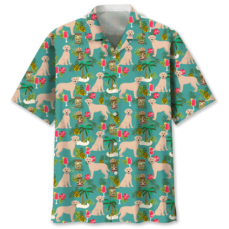 Trendy Cool Fashion Vintage Printed Shirt Men's Summer CSC04E2024243JU GlamzKart