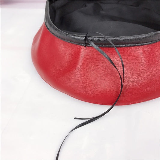 Women's Octagonal Pumpkin Hat Painter Hat Black GlamzKart