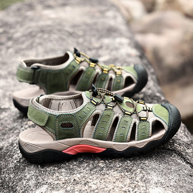 Summer Closed Toe Sandals Men's Leisure Outdoor GlamzKart