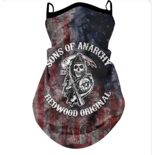 Full Face And Neck Protection Integrated Sun Mask Standard US Skull GlamzKart