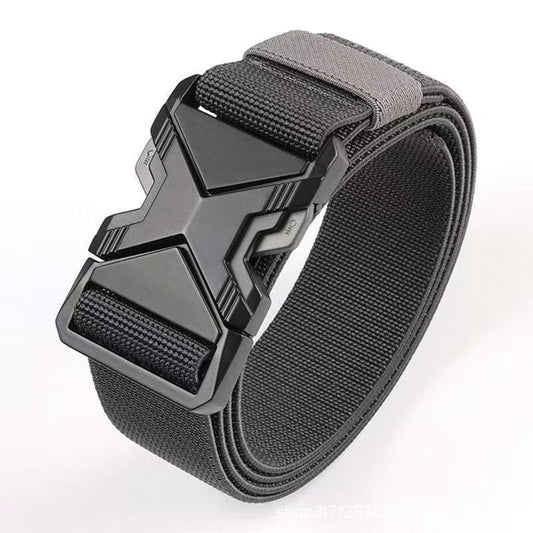 Men's Toothless Automatic Buckle Waist Belt PP Woven Tactical Pants GlamzKart