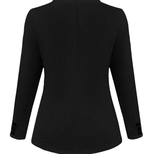 Solid Color Polo Collar Suit Long Sleeve All-matching Slim Fit Coat