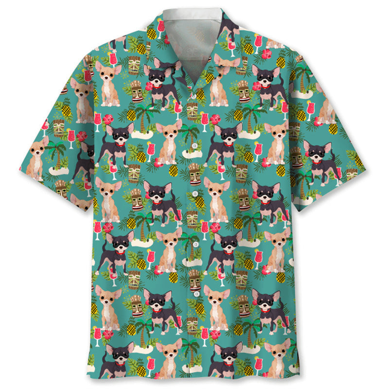 Trendy Cool Fashion Vintage Printed Shirt Men's Summer CSC04E2024243JP GlamzKart