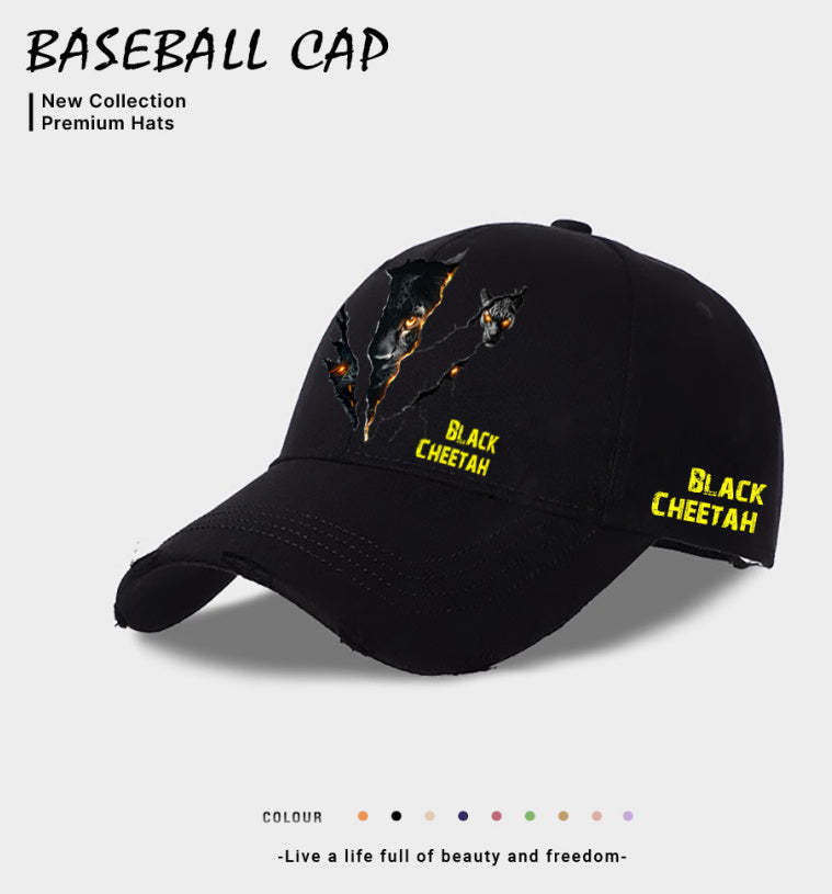 European And American Style Men's Casual Baseball Cap Black GlamzKart