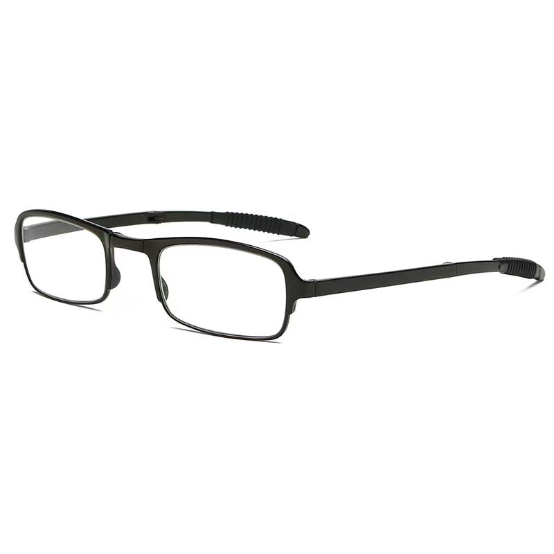 Folding Anti-blue Light Reading Glasses For The Elderly Outdoor Black GlamzKart