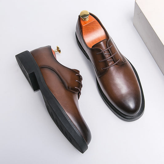 Men's British-style Korean-style Business Leather Shoes GlamzKart