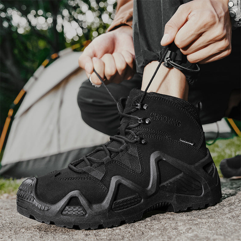 High-top Tactical Shoes Wear-resistant Desert Boots Outdoor New Combat Boots GlamzKart