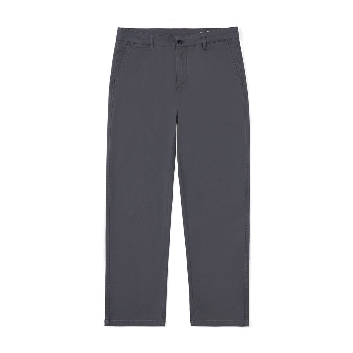 Casual Pants Men's Business Shirt Solid Color Stretch Cotton Cropped Pants Dark Gray GlamzKart