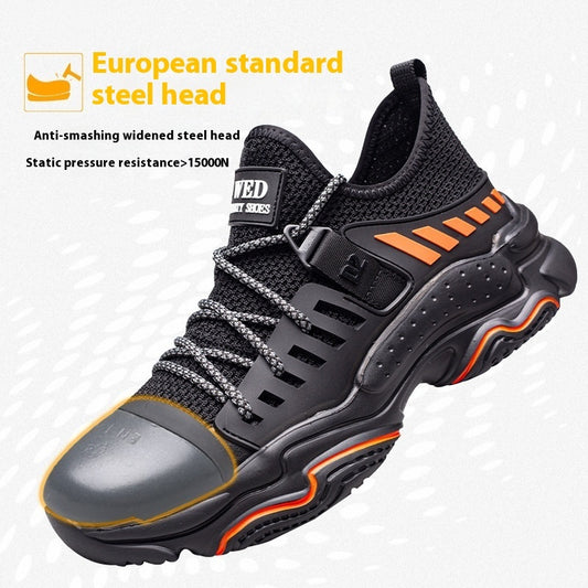 Safety Protection Shoes Flying Woven Steel Toe Cap GlamzKart