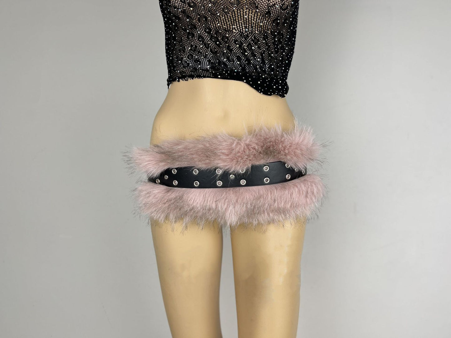 Fur Belt Retro Easy Matching Plush Waist Chain Waist Seal Waist Decorations Style 16 GlamzKart