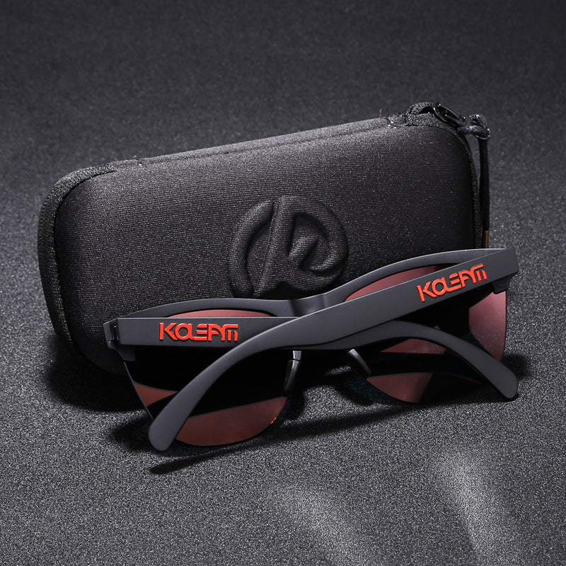 TR90 Half-frame Polarized Sunglasses European And American Men GlamzKart