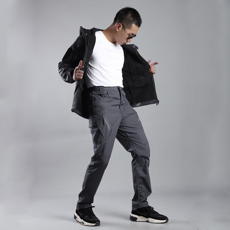 Loose Multi-pocket Pants Overalls Multi-pocket Outdoor Military Fans GlamzKart