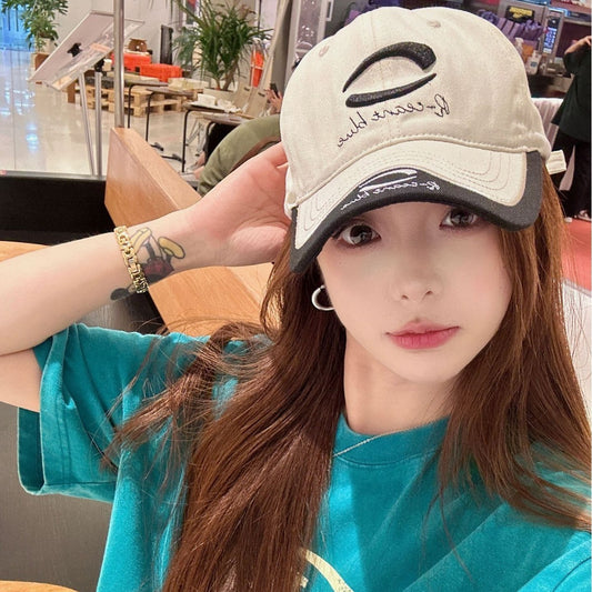 Patchwork Color Big Head Circumference Baseball Cap Outdoor Embroidered Sun Protection Sun Hat GlamzKart