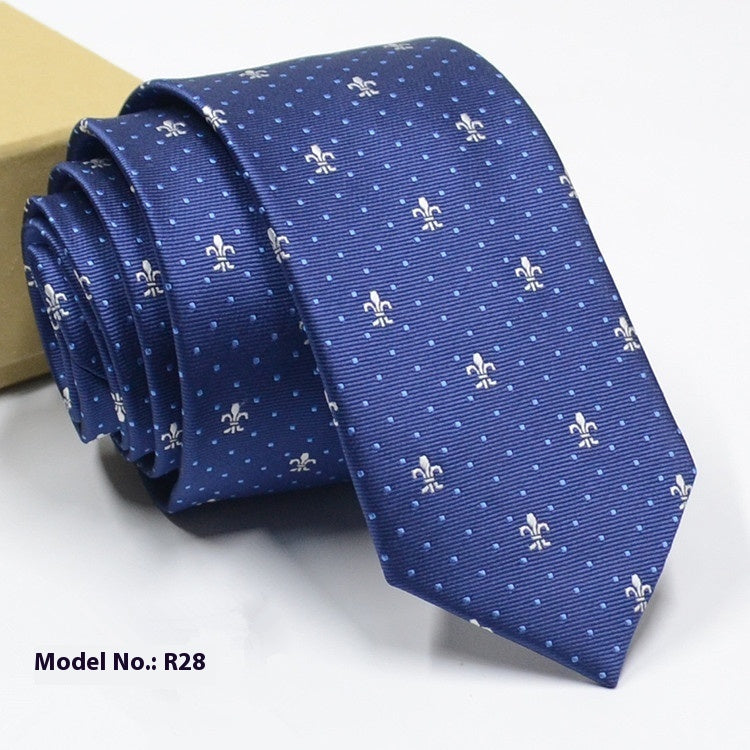 Fashion Exquisite Jacquard Tie Wedding Groom R28 GlamzKart