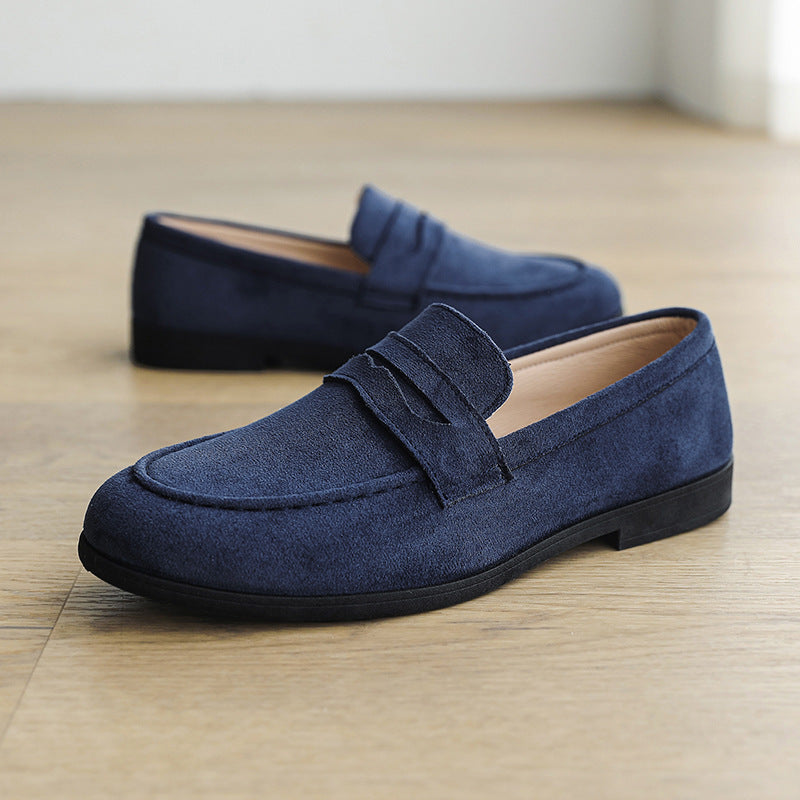 Square Toe Height Increasing Slip-on Loafers Men's Casual Shoes Platform GlamzKart