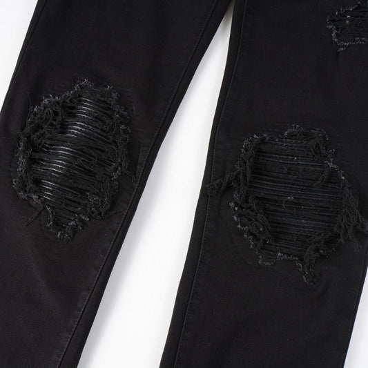 Jeans Men's High Street Fashion Brand Street Ripped Jeans GlamzKart