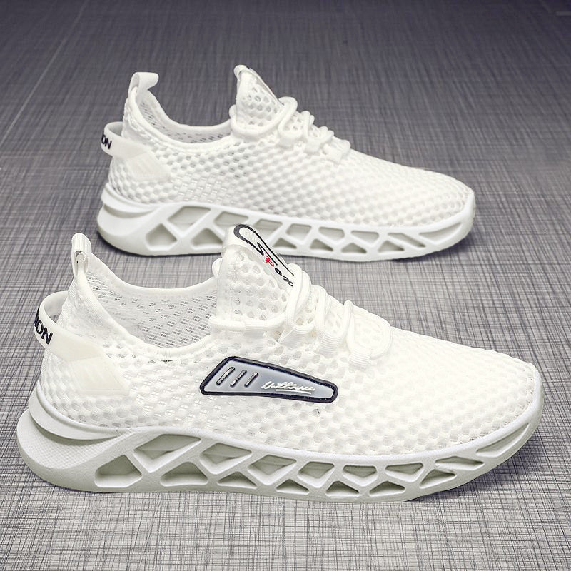 Summer Mesh Breathable Hollow Casual Sports Shoes Men GlamzKart
