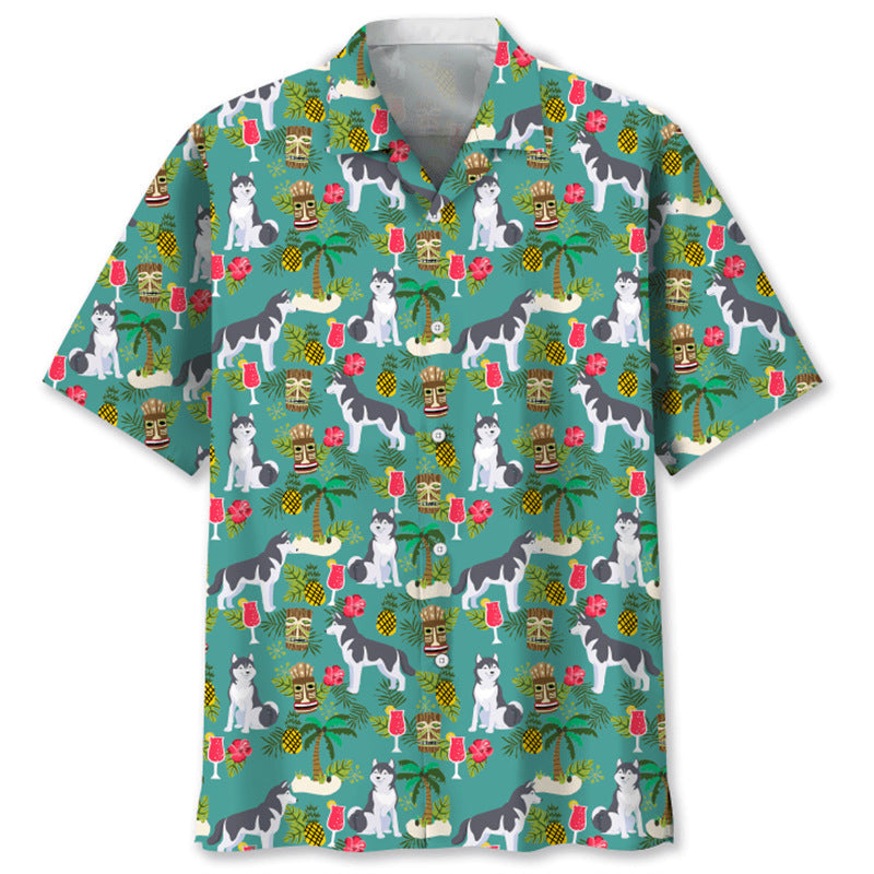 Trendy Cool Fashion Vintage Printed Shirt Men's Summer CSC04E2024243JT GlamzKart
