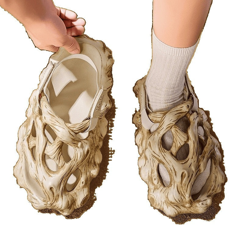 Hole Shoes Men's Sandals Outer Wear Hollow Slippers GlamzKart