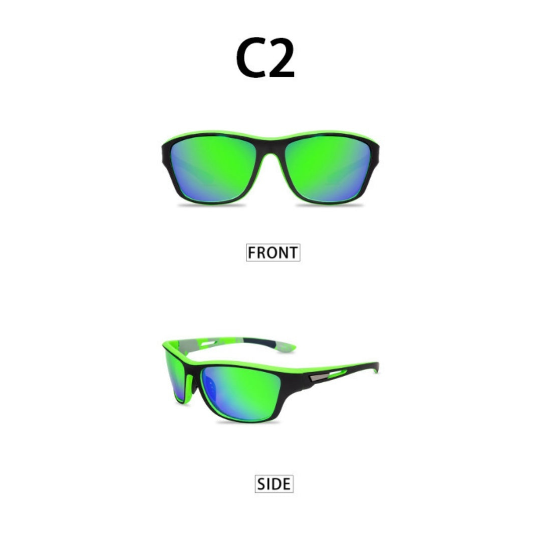 Sunglasses For Men Polarized Outdoor C2 green film GlamzKart