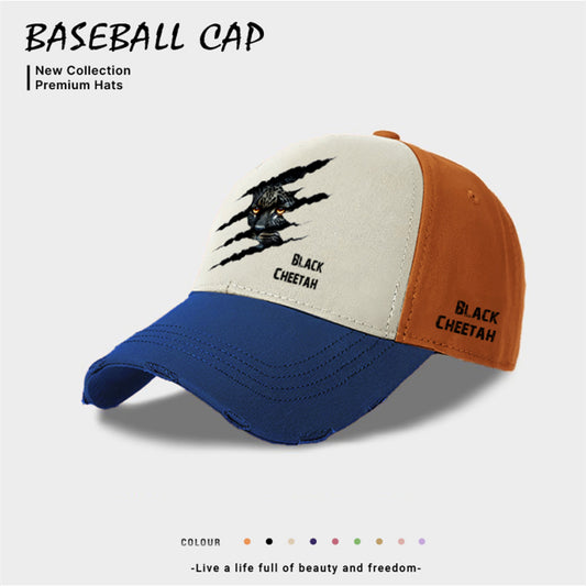 European And American Style Men's Casual Baseball Cap Blue GlamzKart